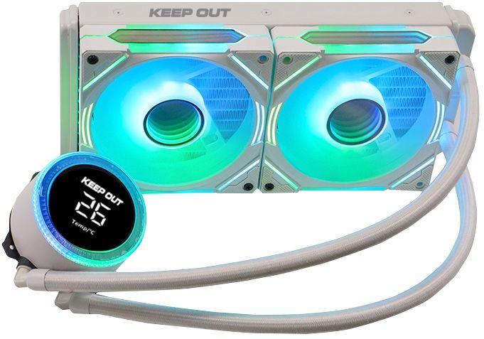 Kit de Arrefecimento Líquido KEEP OUT XWC-240W PRO (12 cm - 1800 RPM - Âmbar, Azul, Verde, Vermelho - Branco) — miniatura 2