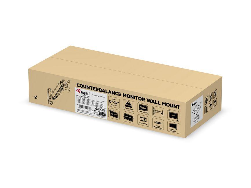 Suporte de Monitor EQUIP 650136 (17"-32" - 9 kg - Preto), miniatura 10