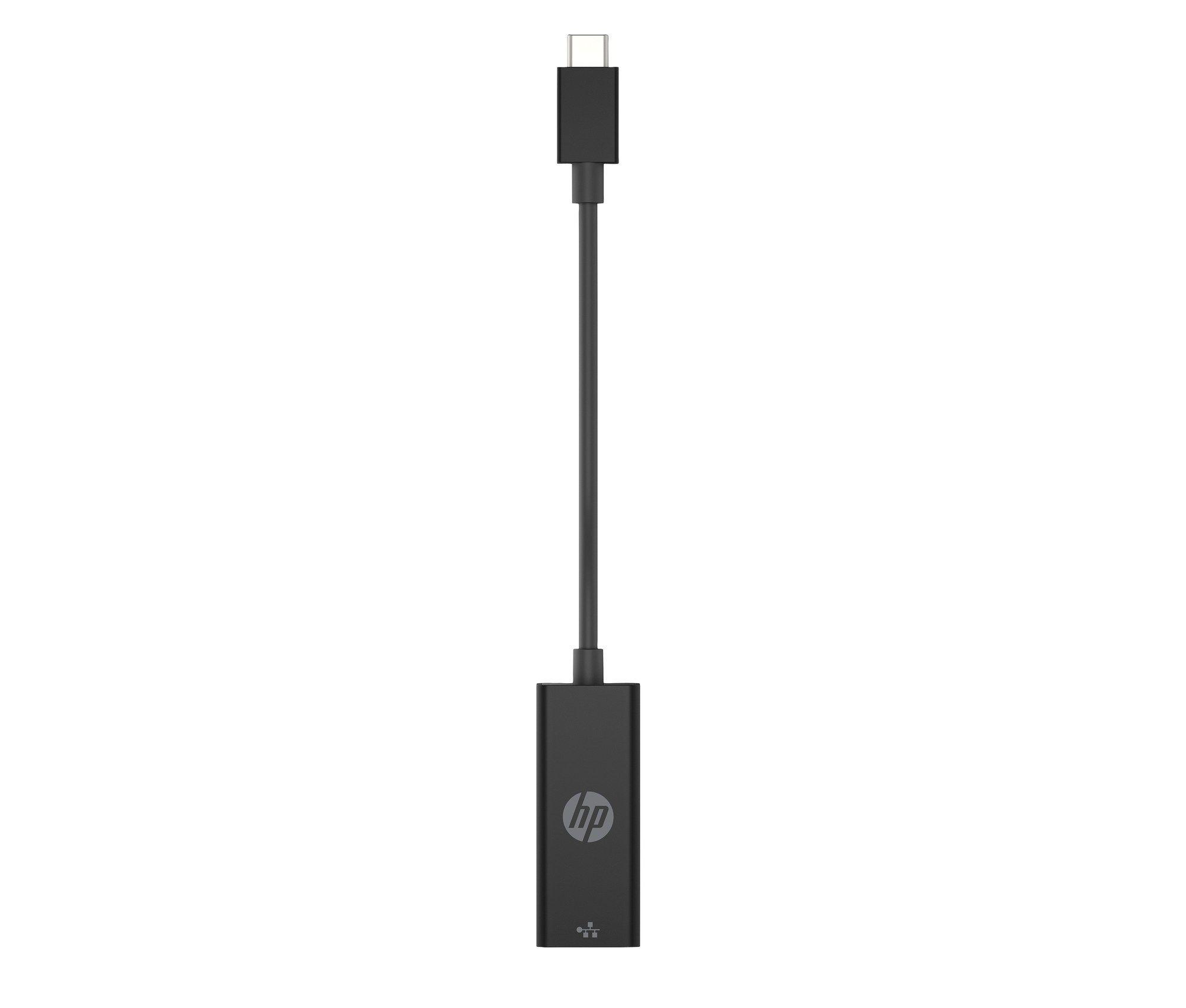 Adaptador de Rede HP USB-C para RJ45 G2 (0,1 m - USB Type-C - RJ-45 - Preto)