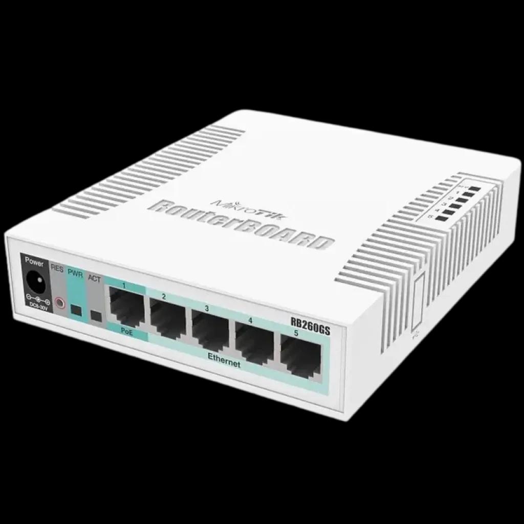 Switch MIKROTIK CSS106-5G-1S (10/100/1000 Mb/s - Branco) — miniatura 3