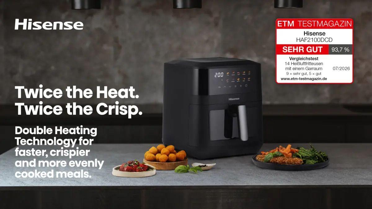 Fritadeira a Ar HISENSE HAF2100DCD (2100 W - 200 °C - 80 °C - Preto), miniatura 9