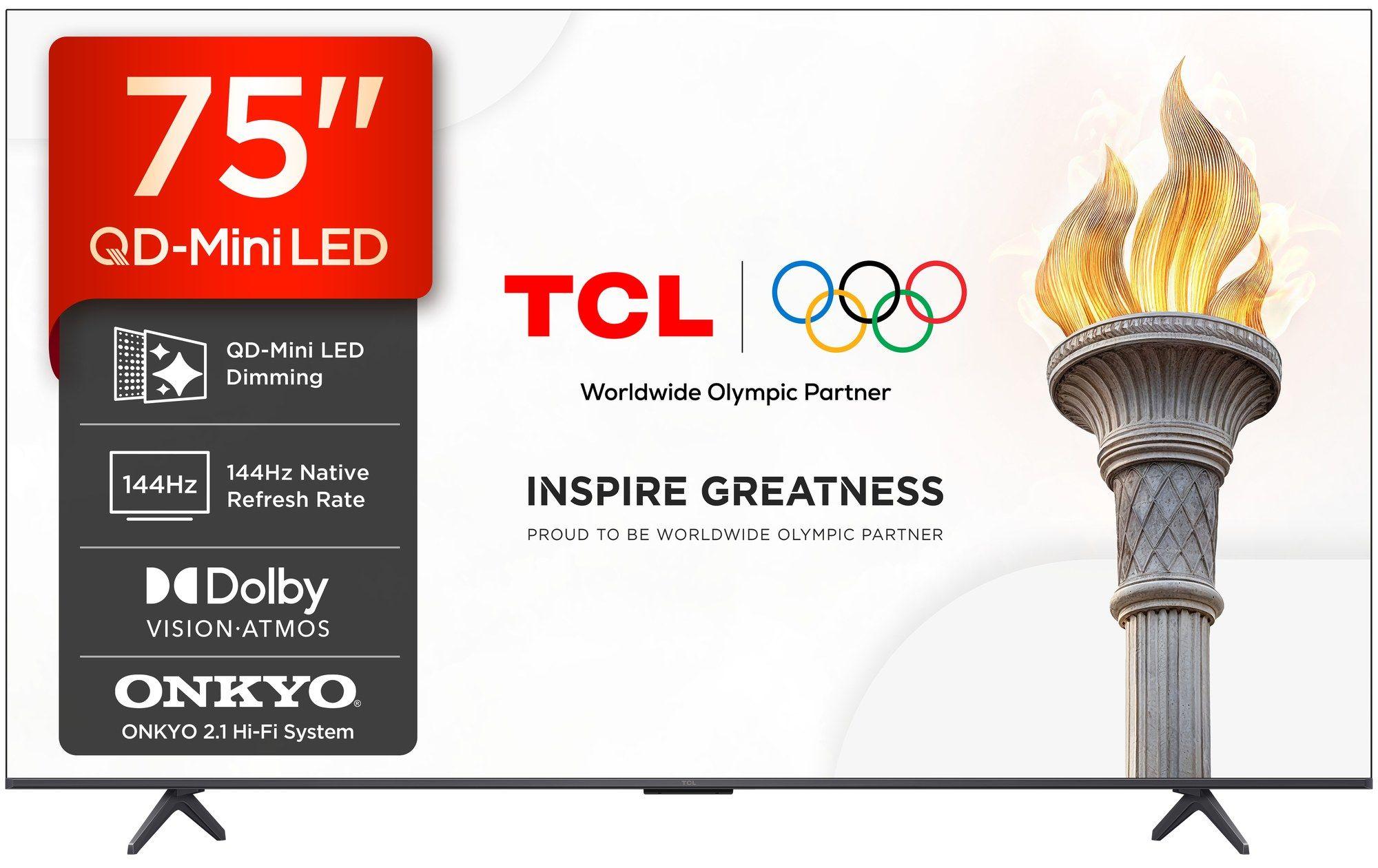 Televisão TCL TV 75P8L (QD-Mini LED - 3840 x 2160 pixels - Mini LED - Preto) — miniatura 2