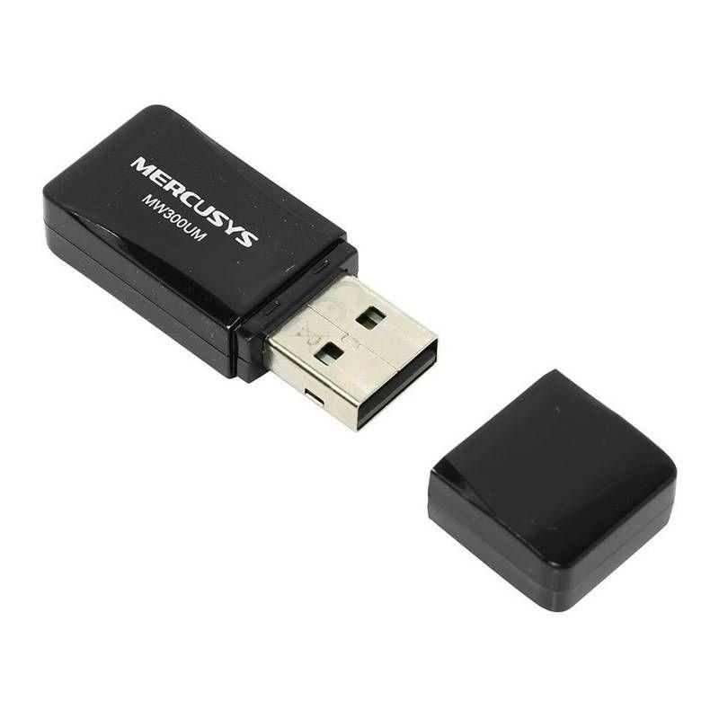 Adaptador USB Wi-Fi MERCUSYS MW300UM (Wi-Fi 4 - 300 Mbit/s - Single-band - Preto), miniatura 3