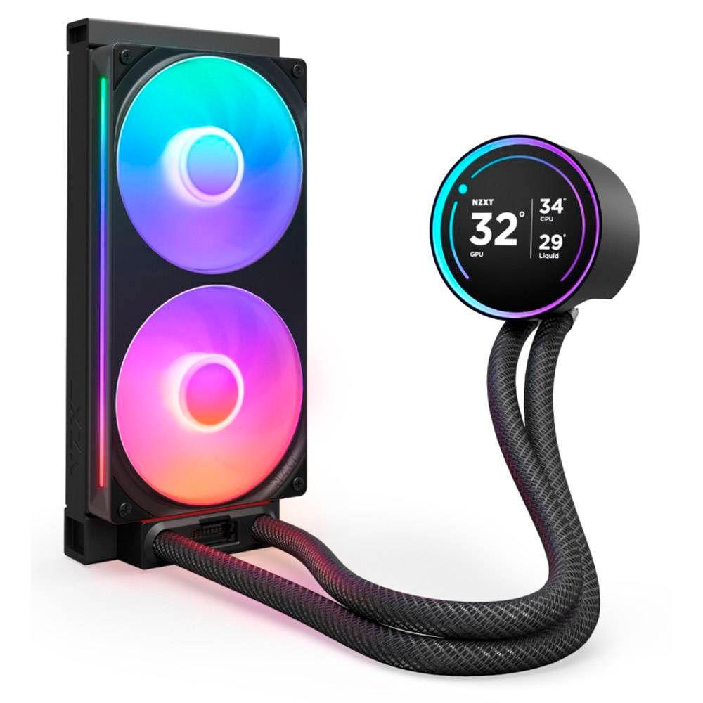 Sistema de Refrigeração Líquida para CPU NZXT Kraken Elite 240 (2025) RGB (120 mm - 500–2400 ± 250 RPM - Multi - Preto) — miniatura 2