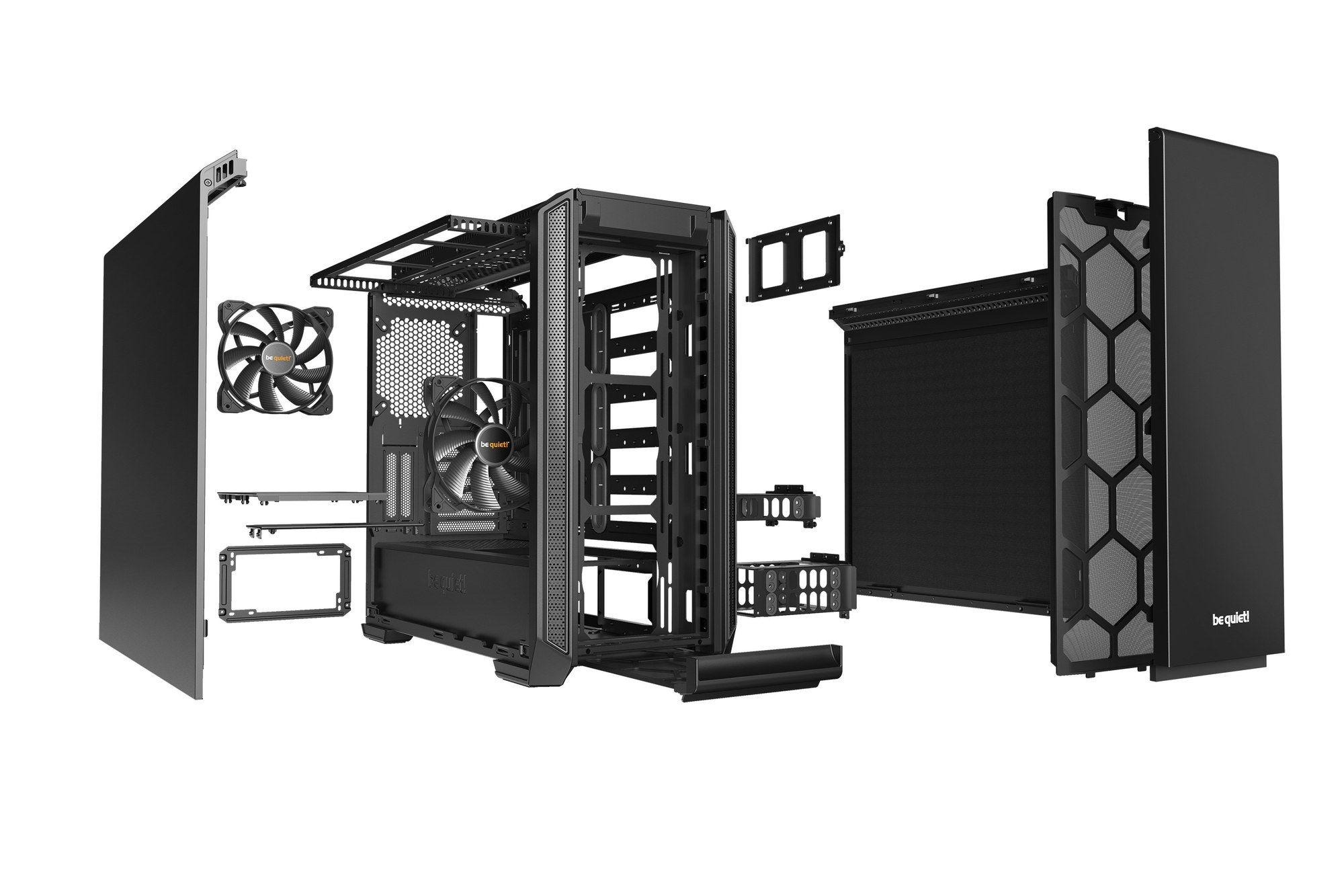 Caixa de Computador BE QUIET! Silent Base 601 (ATX, PS2 - Midi Tower - 18,5 cm - Preto) — miniatura 4
