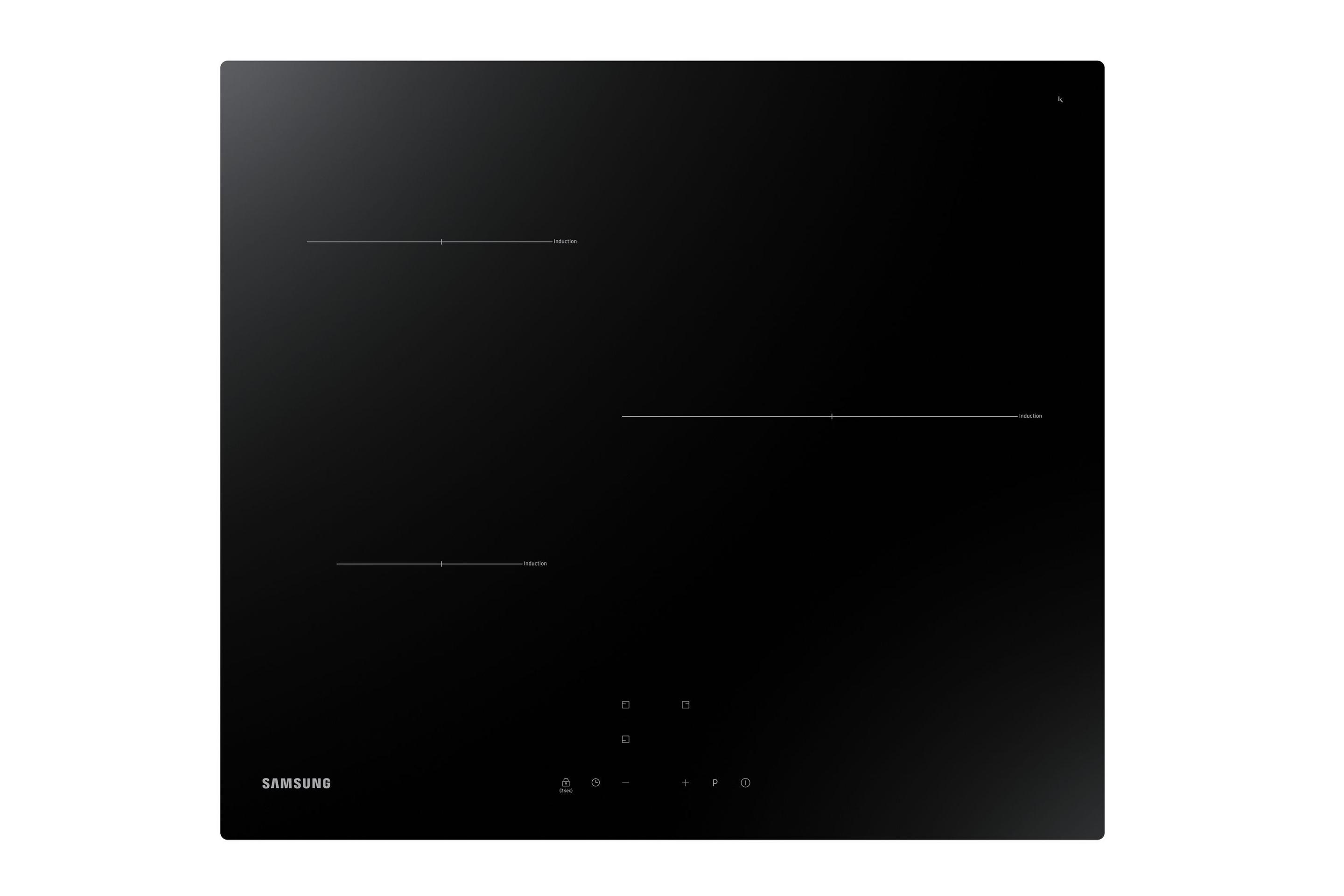 Placa de Indução de Encastre SAMSUNG NZ63T3706A1/UR (7200 W - Vidro - Toque - Preto)