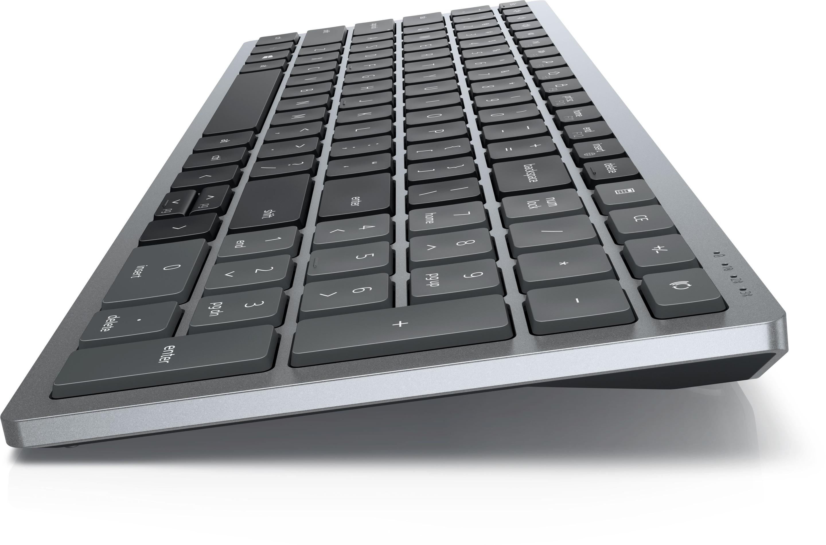 Teclado DELL KB740 (Estados Unidos - Teclas tesoura - Tamanho completo - Cinzento e Preto), miniatura 3