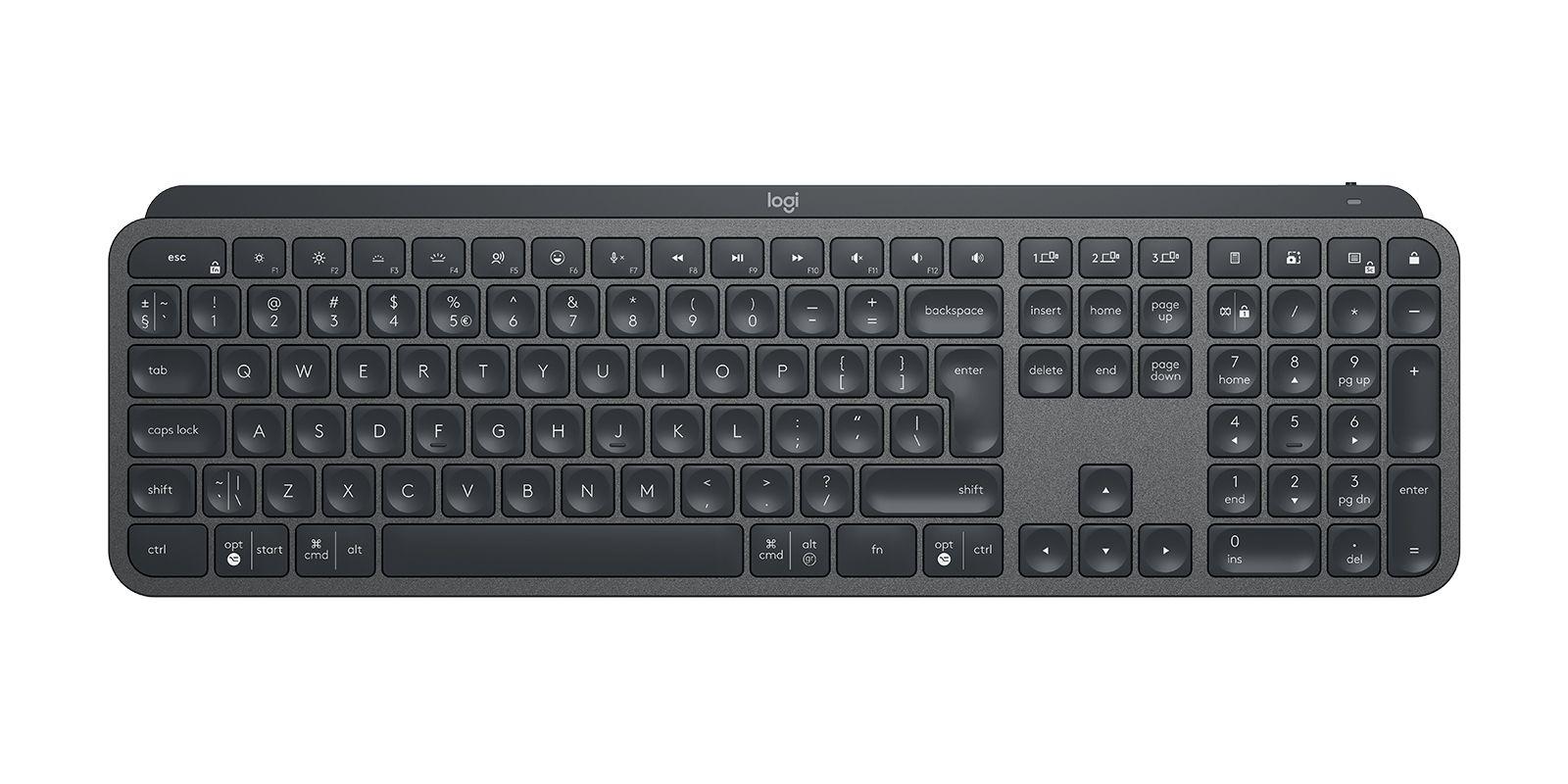 Teclado LOGITECH MX Keys for Business (Estados Unidos - Tamanho completo - Bluetooth - Grafite)
