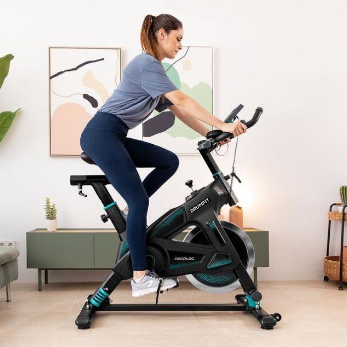 Bicicleta de Spinning CECOTEC DrumFit Indoor 23000 Kosmos Pro UltraFlex (Preto/Verde) — miniatura 3