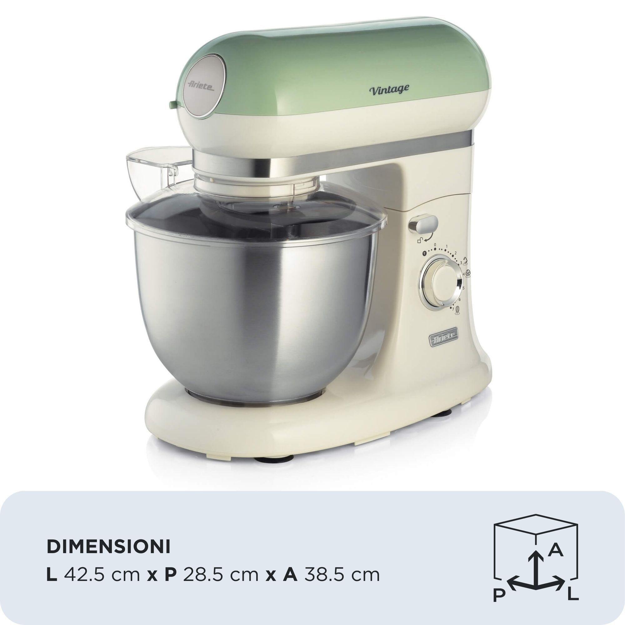 Batedeira ARIETE 1588/04 (1200 W - 5,5 l - Altura 38,5 cm - Verde e Branco), miniatura 2