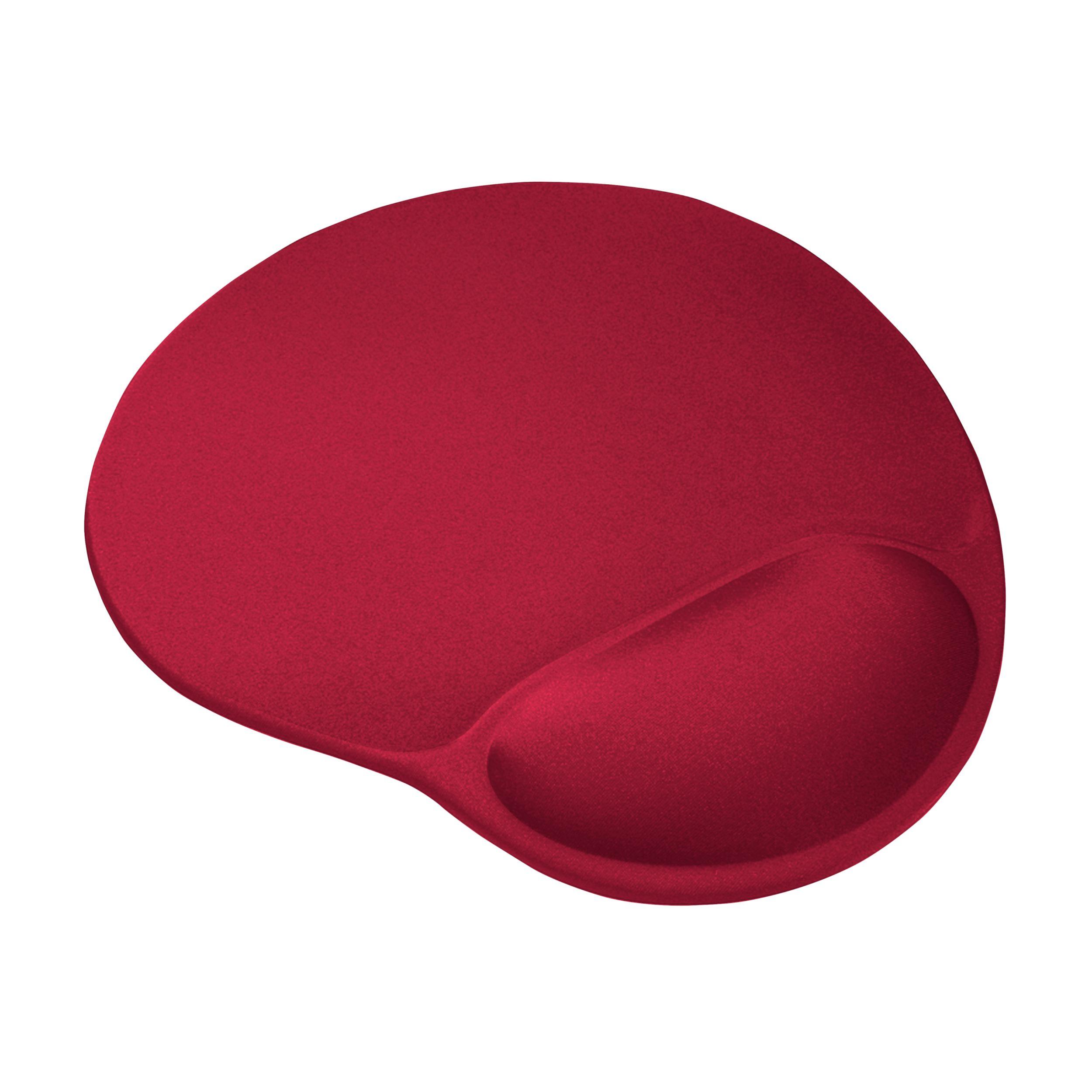 Tapete de Rato Ergonómico TRUST BigFoot (Gel, Microfibra - Vermelho)
