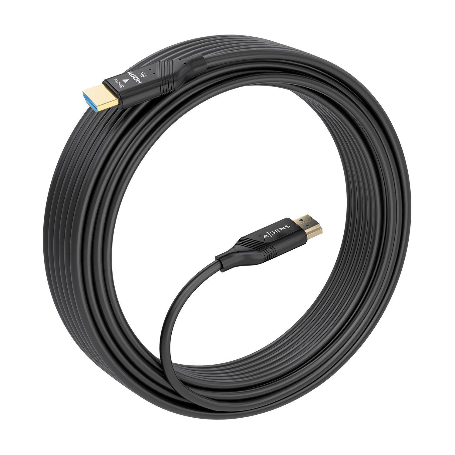Cabo HDMI AISENS A153-0934 (15 m - 120 Hz - HDMI tipo A, macho - Preto), miniatura 2