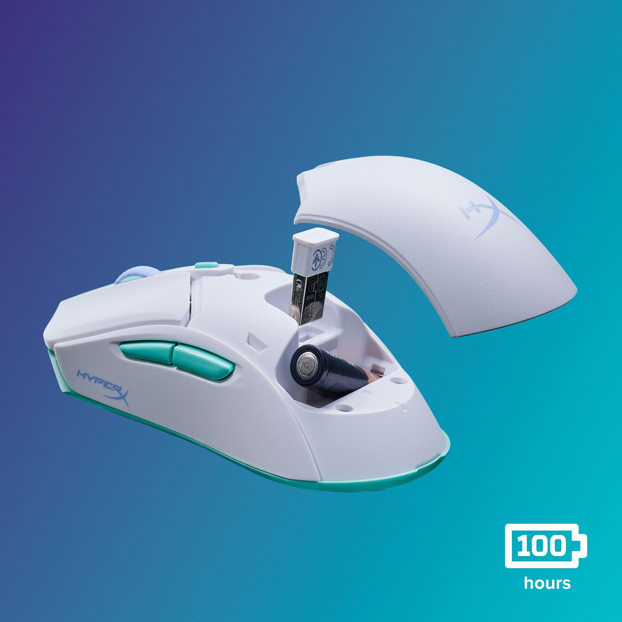Rato HYPERX Pulsefire Haste 2 Core Wireless (Ambidestro - 3600 DPI - Ótico - Branco) — miniatura 7