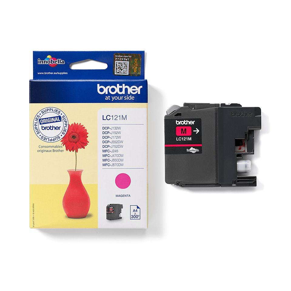 Tinteiro BROTHER LC121M (Até 300 páginas - Magenta), miniatura 3