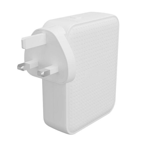 Carregador de Parede HYPER HJ1001WHWWGL (3 portas USB-C e 1 porta USB-A - AC - Branco) — miniatura 4