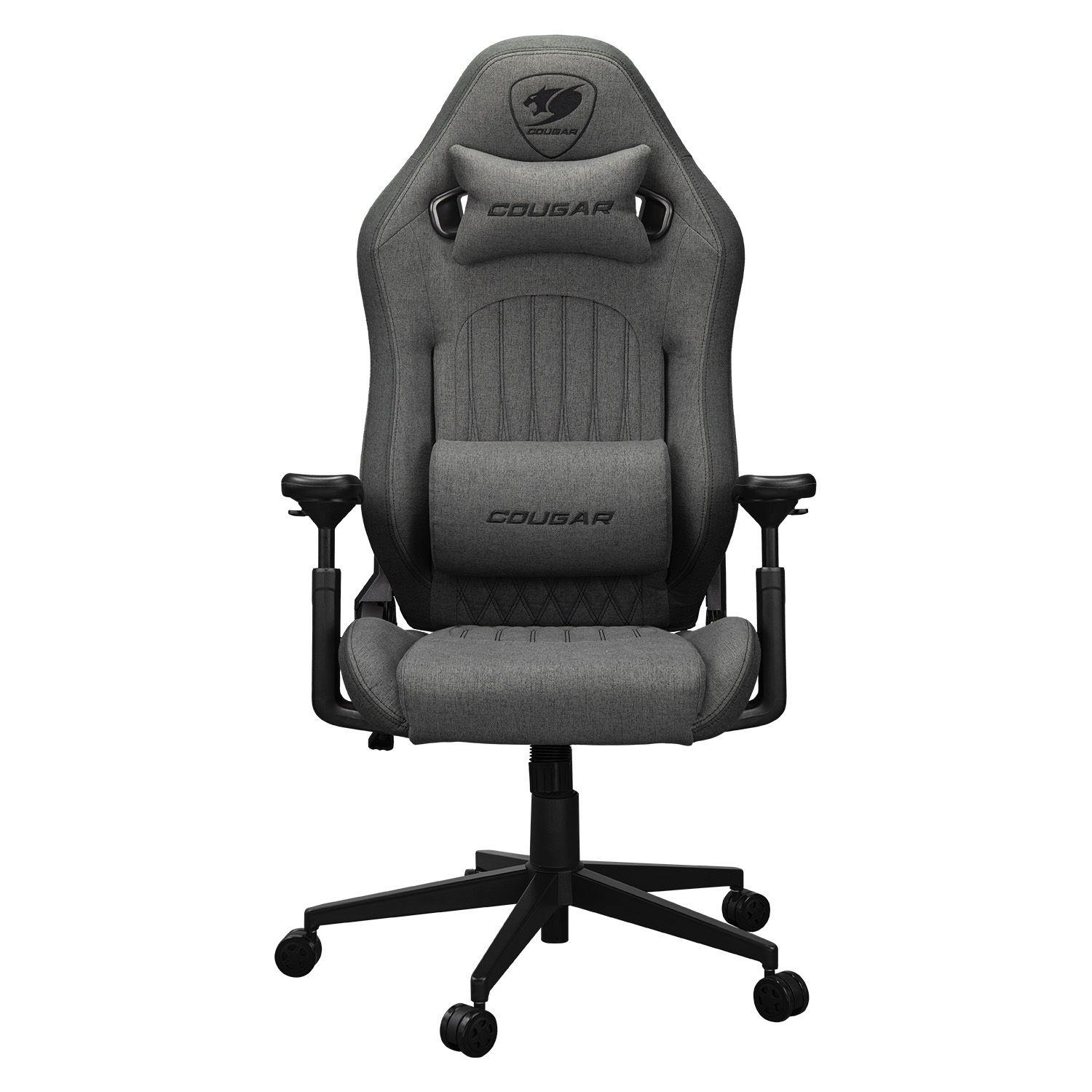 Cadeira Gaming COUGAR Explore Royal Gray F (120 kg - Tecido - Cinzento - Cinzento e preto)