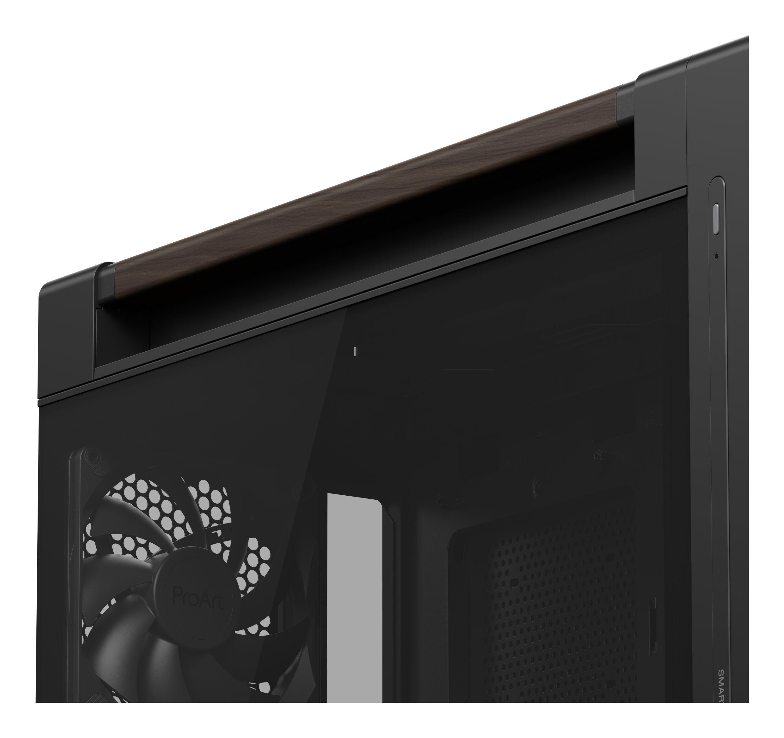 Caixa de Computador ASUS ProArt PA602 Walnut Wood TG Modern (Midi Tower - Metal, Madeira - 18,5 cm - Preto/Madeira) — miniatura 12