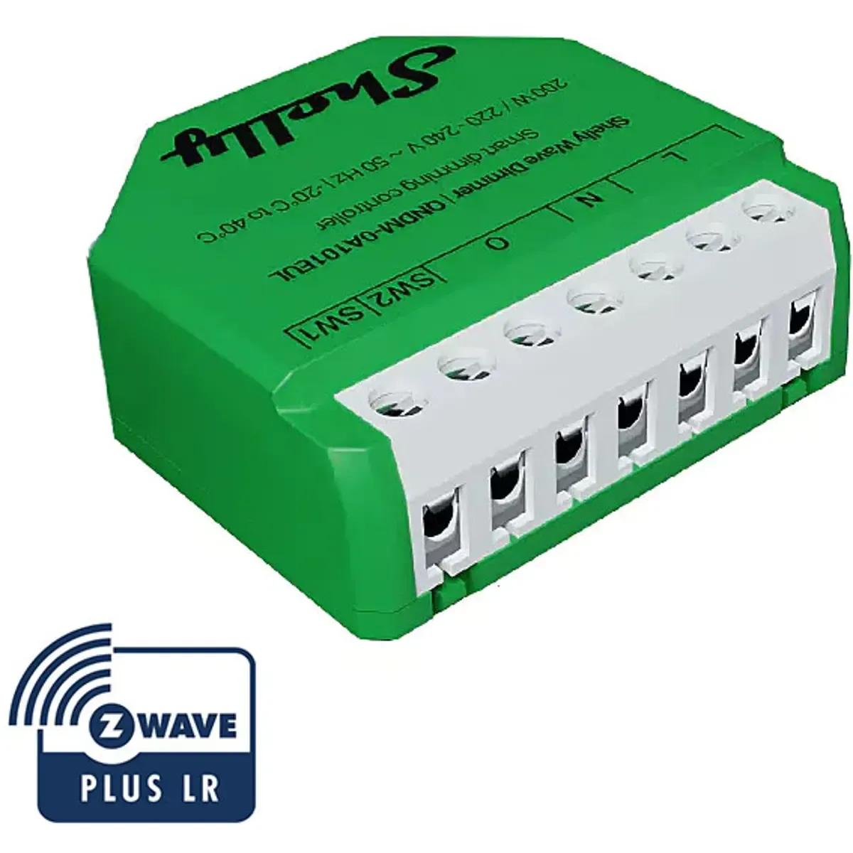 Módulo Controlador Dimmer Inteligente SHELLY Wave Dimmer LR (Verde) — miniatura 3