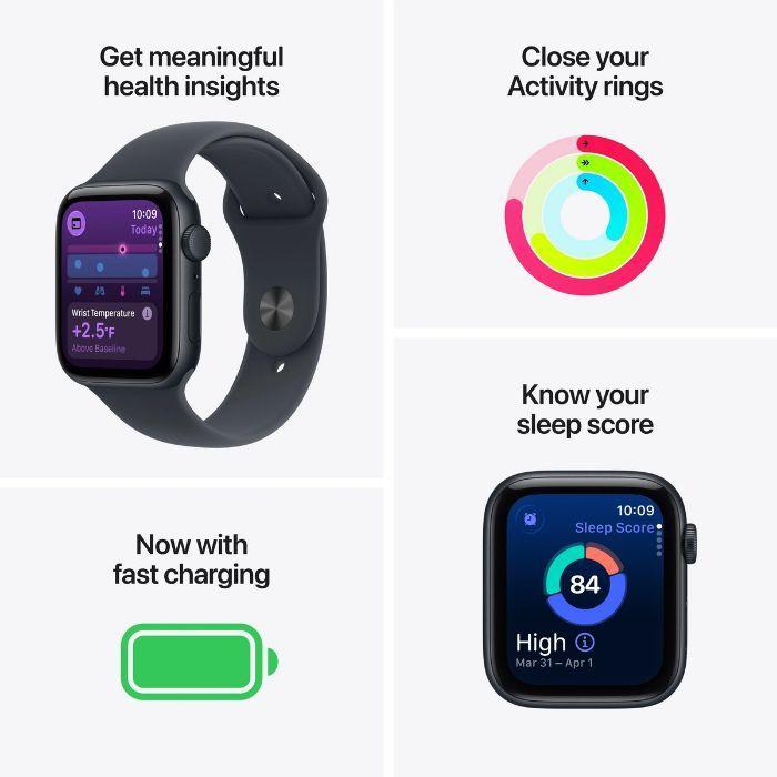 Smartwatch APPLE Watch SE 3 GPS (Retangular - watchOS 26 - Apple S10 - Luz das Estrelas) — miniatura 3