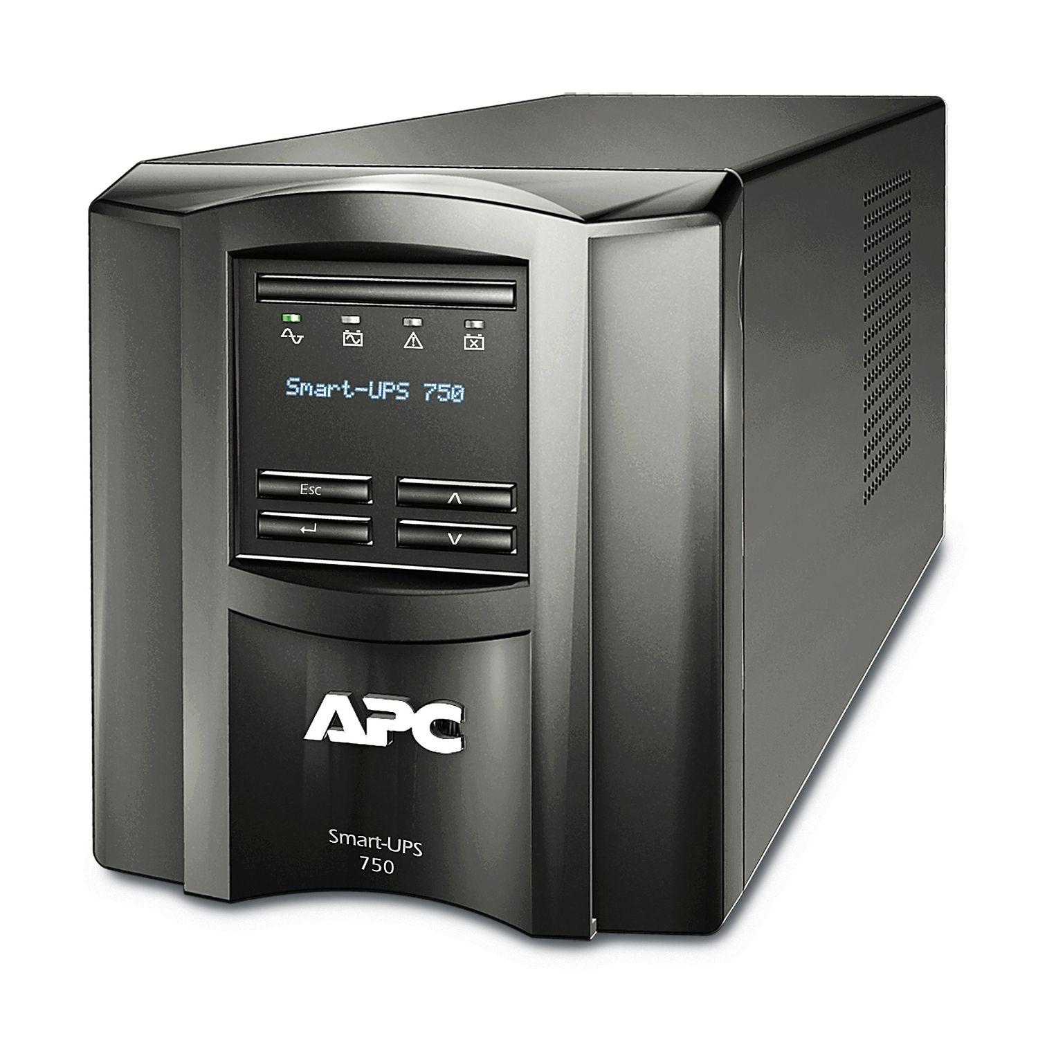 UPS de Linha Interativa APC Smart-UPS SMT750IC (Cabo USB - Acoplador C13 - Preto)