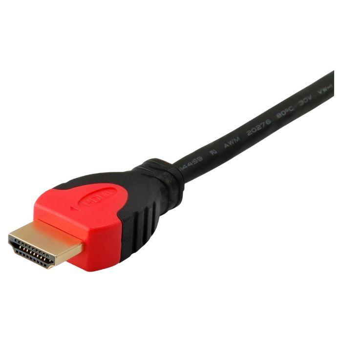 Cabo HDMI EQUIP 119341 (1 m - HDMI tipo A - Preto/Vermelho), miniatura 3