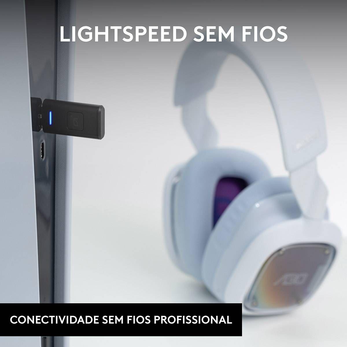 Headset Gaming LOGITECH ASTRO A30 (Binaural - Circum-aural - USB-A - Branco), miniatura 4