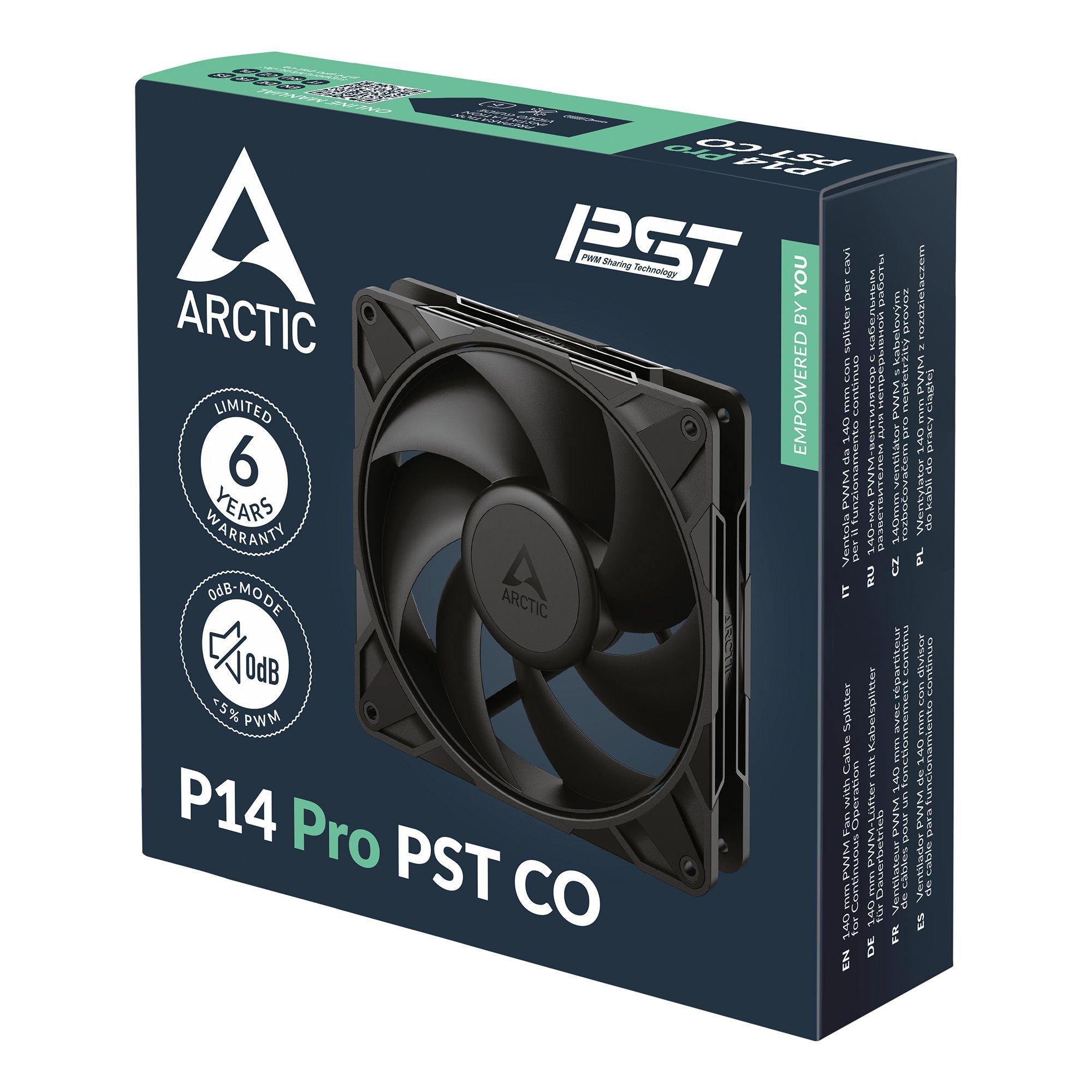Ventoinha ARCTIC P14 Pro PST CO (Preto) — miniatura 6