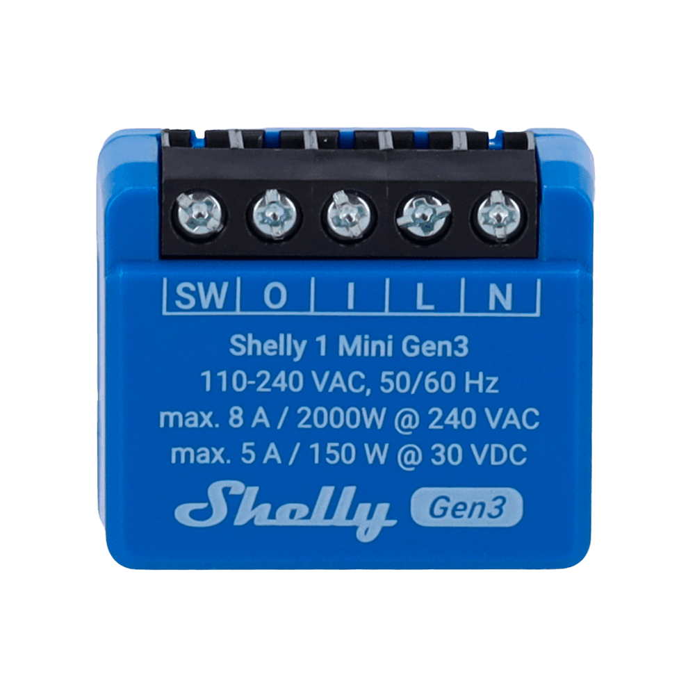 Módulo de Automação SHELLY Plus 1 Mini Gen3 (Azul) — miniatura 3