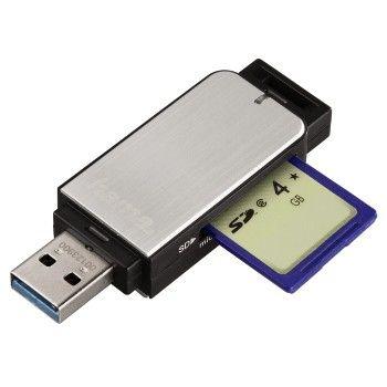 Leitor de Cartões de Memória HAMA 123900 (USB 3.2 Gen 1 - Preto e Prateado), miniatura 2