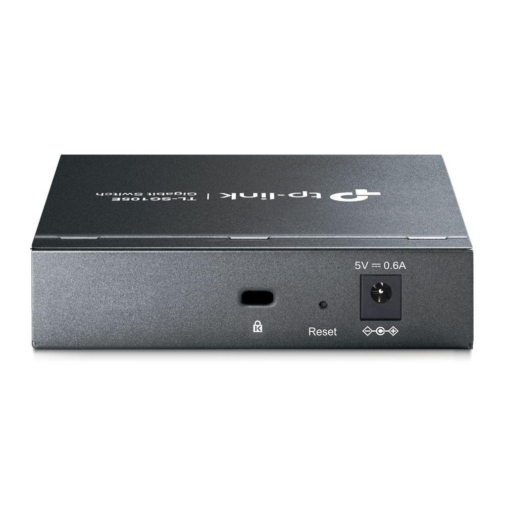 Switch TP-LINK TL-SG105E V5 (Gigabit Ethernet - 1 MB - 10 Gbit/s - Preto) — miniatura 5