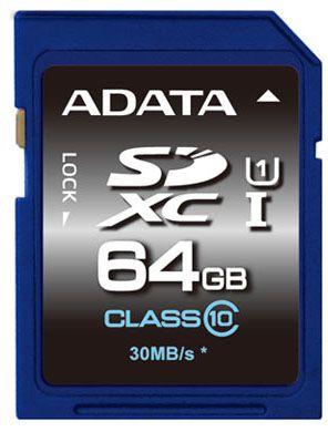 Cartão de Memória ADATA ASDX64GUICL10-R (64GB - Classe 10 - Até 50 MB/s - Azul)