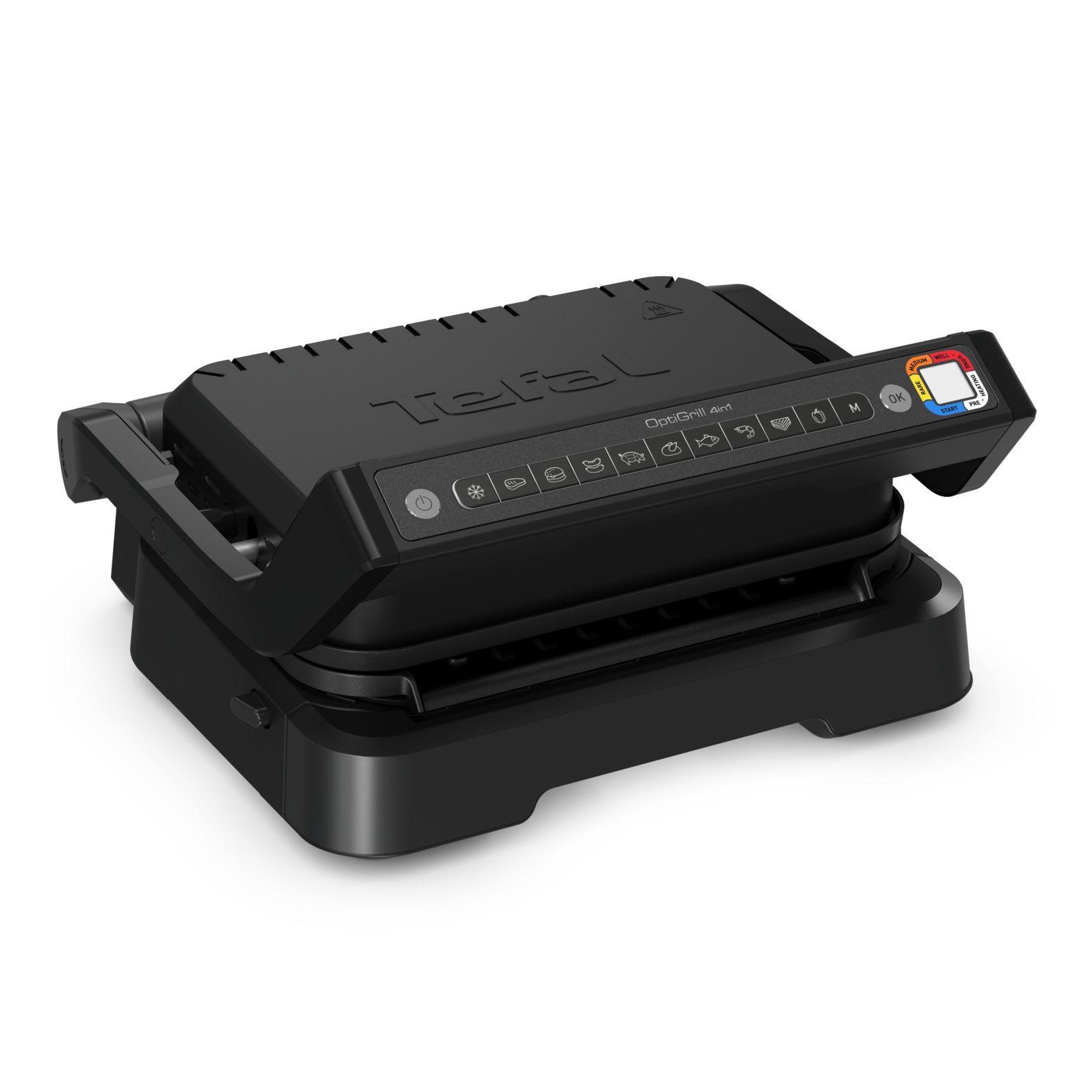 Grelhador de Contacto TEFAL OptiGrill 4-in-1 GC7748 (Altura 18,9 cm - Preto), miniatura 5