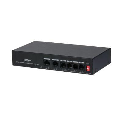 Switch Não Gerido DAHUA PFS3006-4ET-36 (Fast Ethernet - 10,100 Mbit/s - 1,2 Gbit/s - Preto), miniatura 2