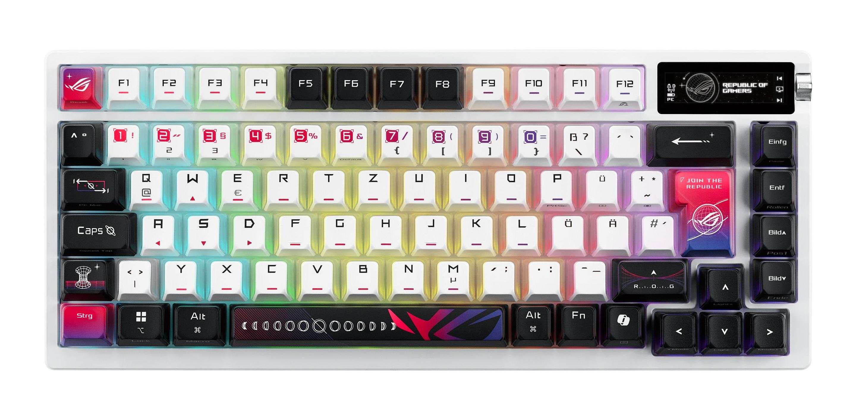 Teclado ASUS ROG Azoth X (QWERTZ - ROG NX V2 - 75% - Branco) — miniatura 2