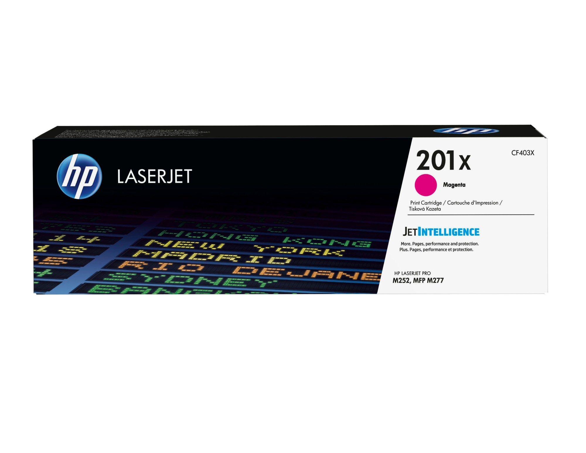 Toner HP CF403X 201X (2300 páginas - Magenta)