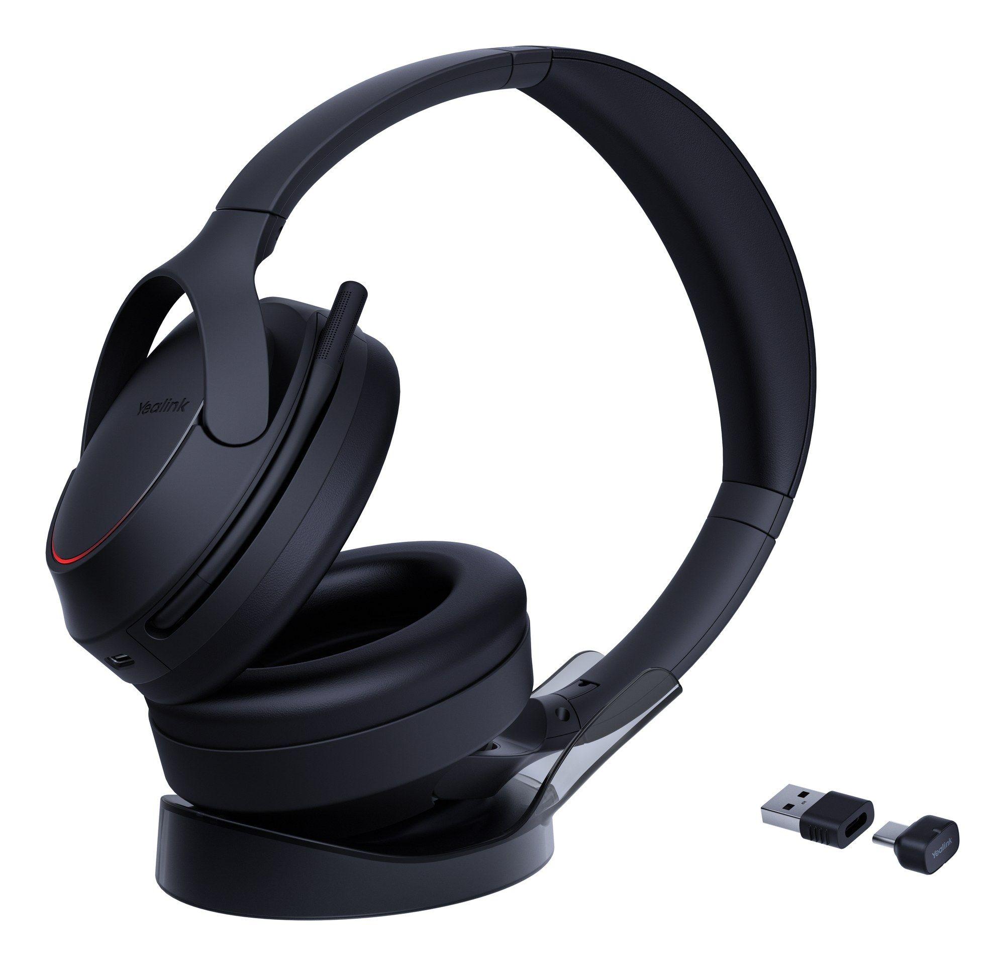 Headset YEALINK BH78 (Binaural - Com fios e sem fios - Circum-aural - Preto)
