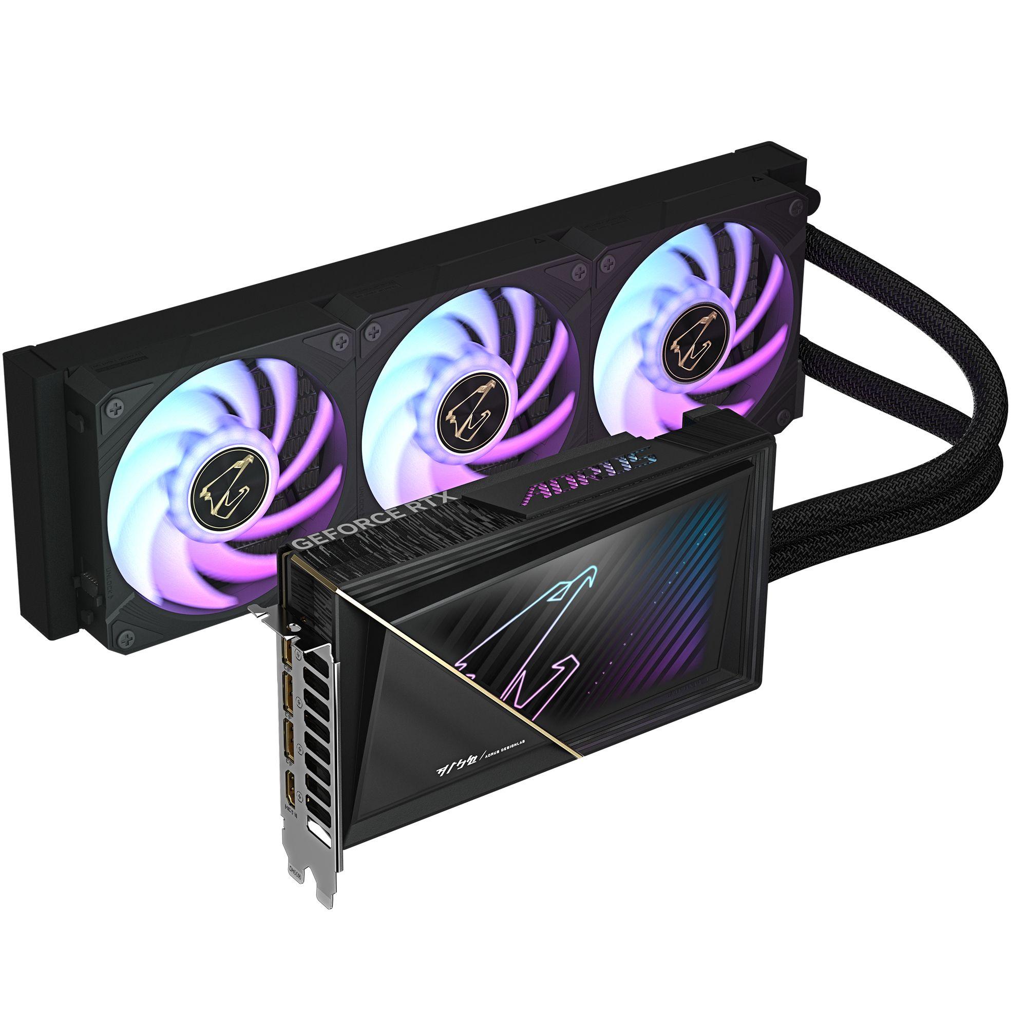 Placa Gráfica GIGABYTE AORUS GeForce RTX 5080 XTREME WATERFORCE 16G (GeForce RTX 5080 - 16 GB - 256 bit - Preto), miniatura 2