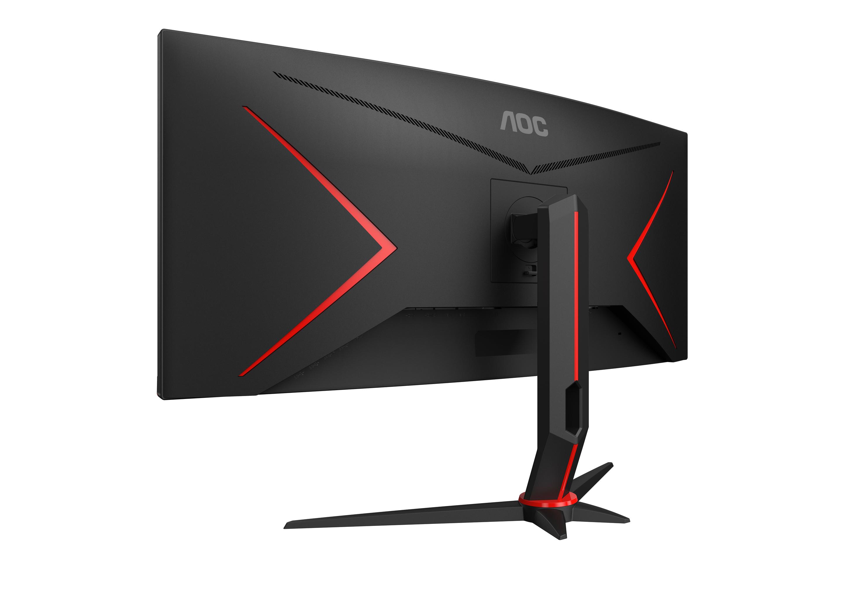 Monitor AOC CU34G2XP/BK (34" - VA - 180 Hz - Preto/Vermelho) — miniatura 6