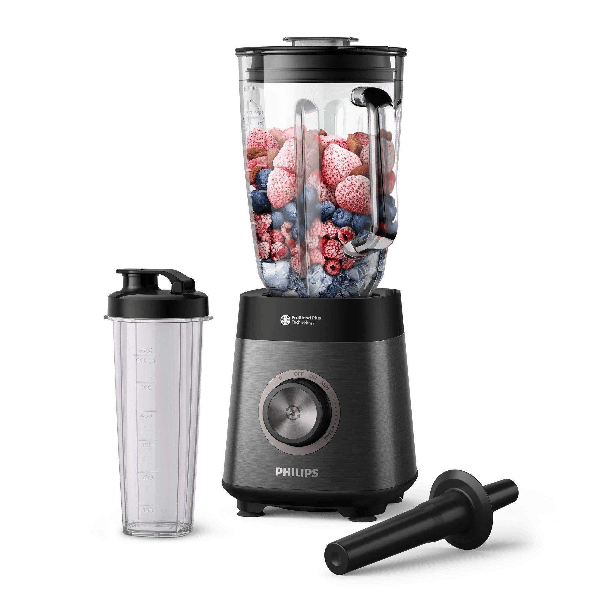 Liquidificadora PHILIPS HR3041/00 (Liquidificador - 1200 W - 21000 RPM - Antracite e Preto)