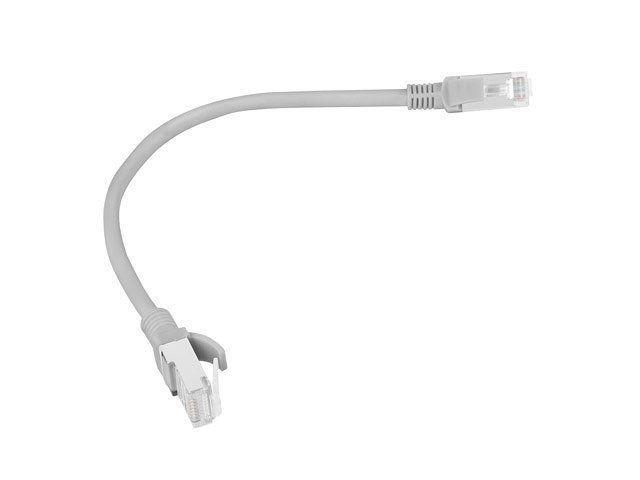 Cabo de Rede LANBERG PCU6-10CC-0025-S (0,25 m - Cat6 - RJ-45 macho - Cinzento)