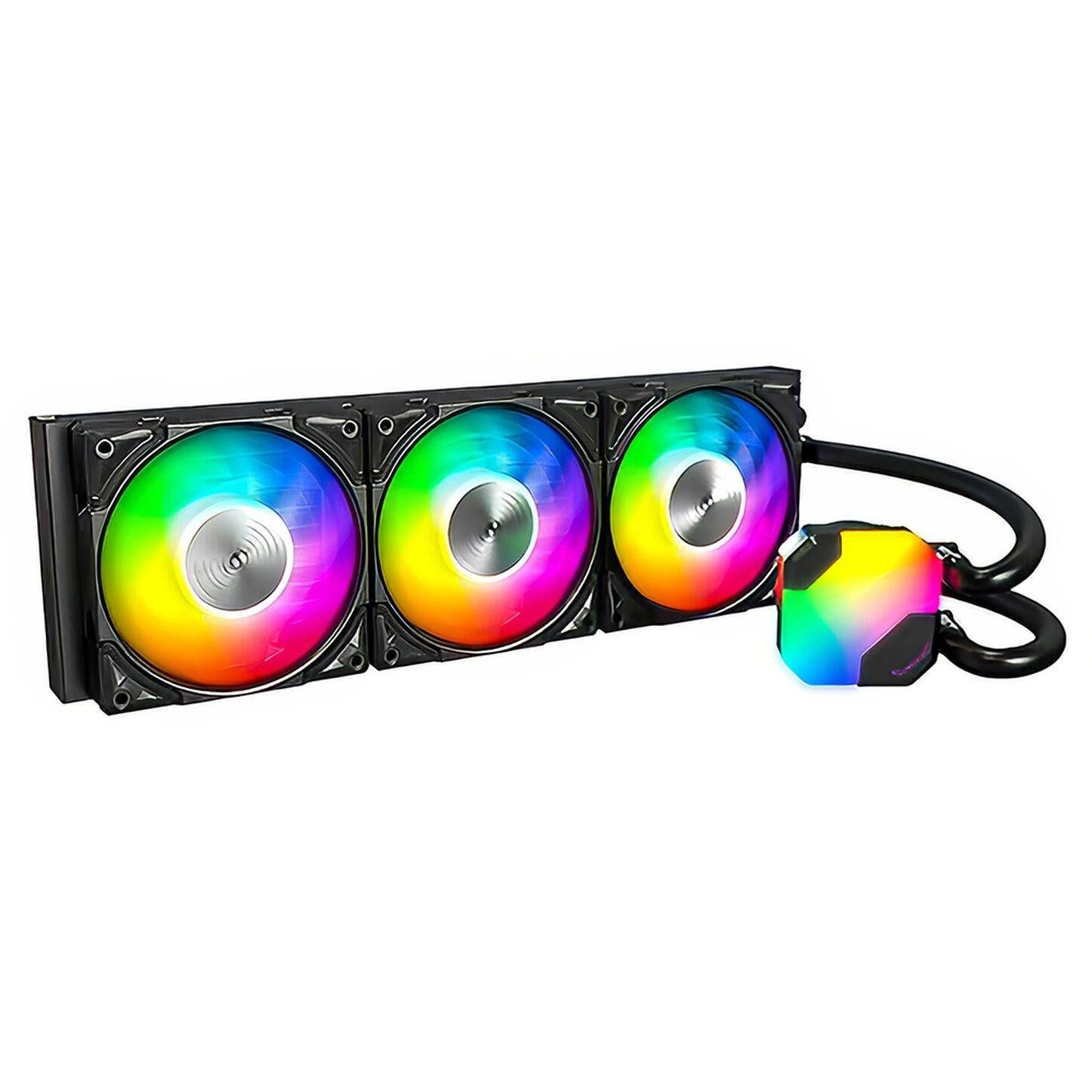 Water Cooler para CPU MONTECH HyperFlow ARGB 360 (120 mm - 2200 RPM - Multi - Preto) — miniatura 2