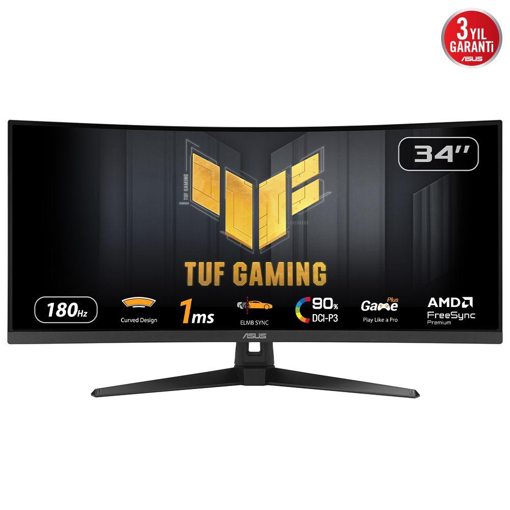 Monitor ASUS TUF Gaming VG34VQ3B (34" - VA - 180 Hz - Preto) — miniatura 2