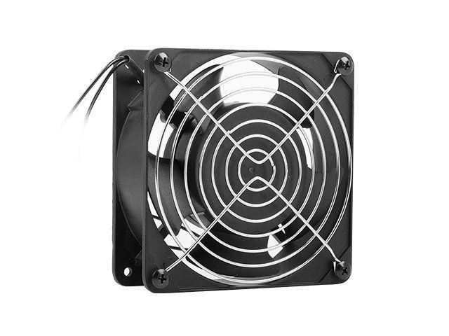 Ventoinha para Rack LANBERG AK-1501-B (Metal e plástico - Preto)