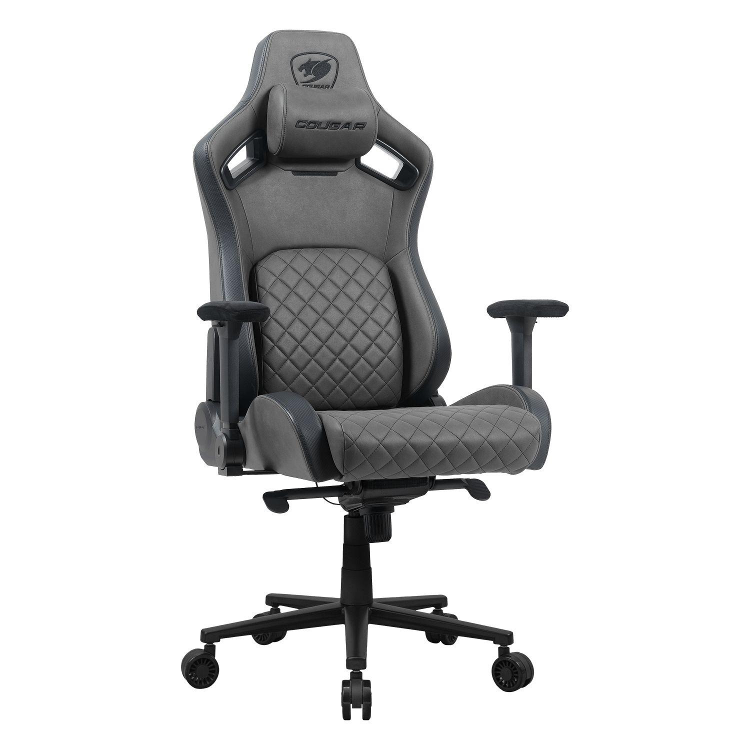 Cadeira Gaming COUGAR Defensor S Jet Gray (150 kg - 137 cm - Tecido - Cinzento)