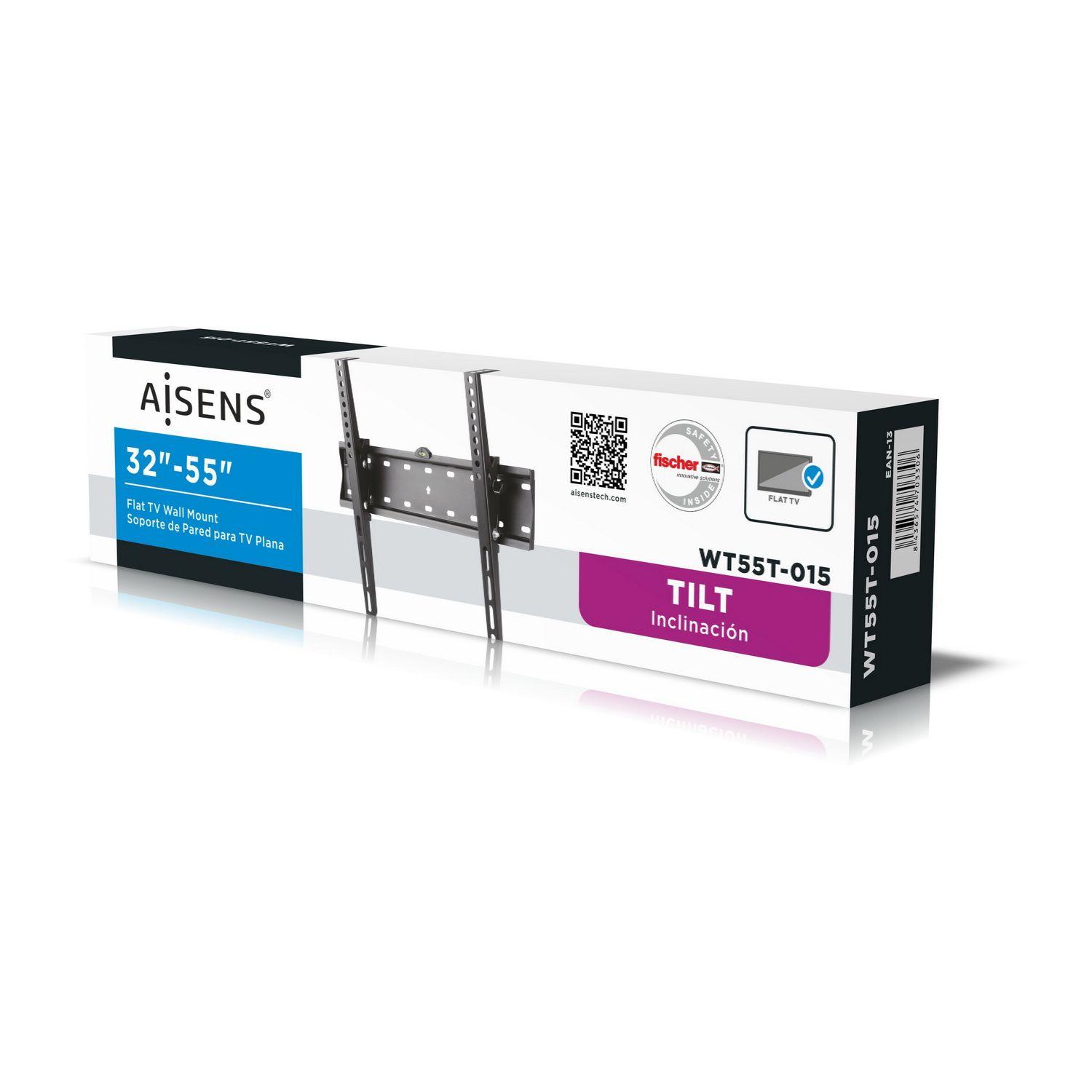 Suporte de Parede TV/Monitor AISENS WT55T-015 (32-55" - Inclinação ±12° - Preto), miniatura 6