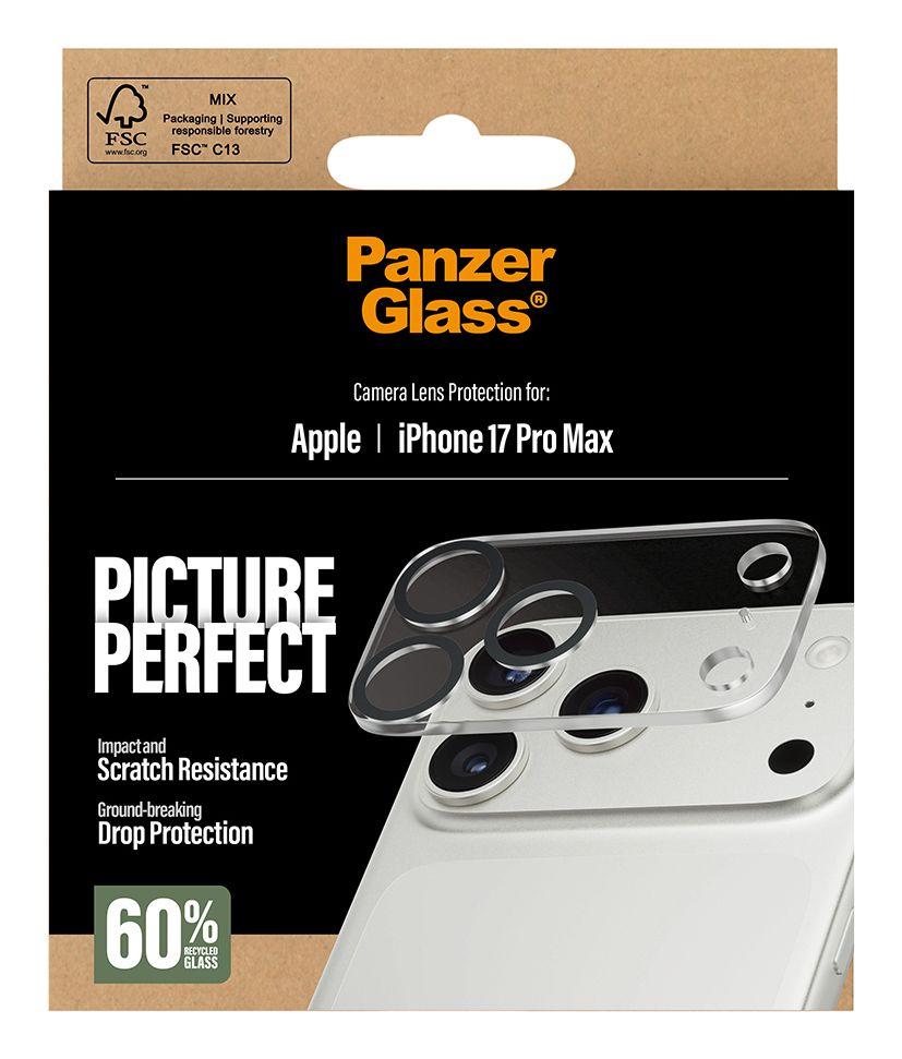 Protetor de Lentes de Câmara PANZERGLASS PicturePerfect iPhone 17 Pro Max (Apple iPhone 17 Pro Max - Apple - Vidro temperado, Silicone - Transparente), miniatura 3
