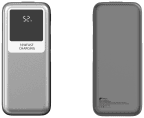 Powerbank LEOTEC LEPOW35W10S (USB Tipo C - Prateado e Cinzento)