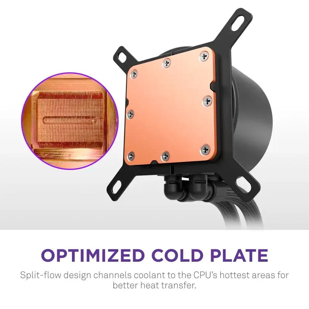 Sistema de Refrigeração Líquida CPU NZXT Kraken 240 RGB V2 (120 mm - 2400 RPM - RGB - Preto), miniatura 5