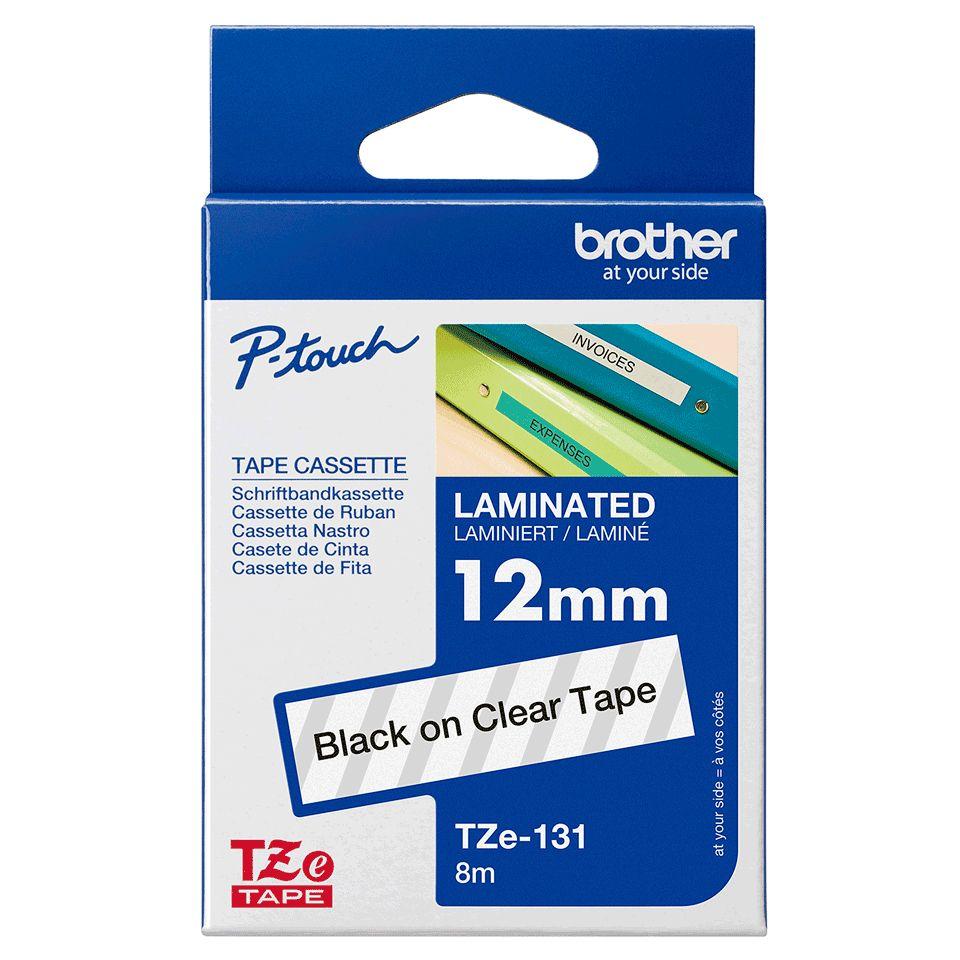 Fita de Impressão BROTHER TZe-131 (Preto sobre Transparente), miniatura 4