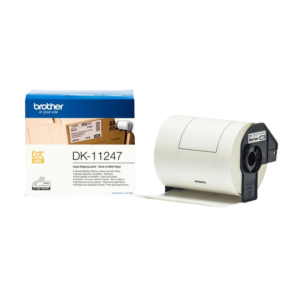 Etiquetas de Impressão BROTHER DK-11247 (Preto sobre Branco)